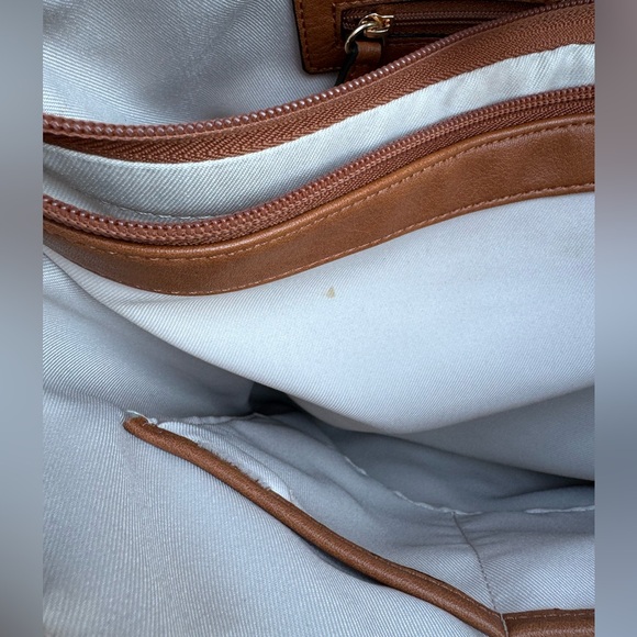 LC Lauren Conrad Presley Convertible Tote Bag, Saddle - Picture 6 of 7